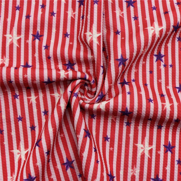 Stars & Stripes Bullet / Stretch Liverpool Fabric