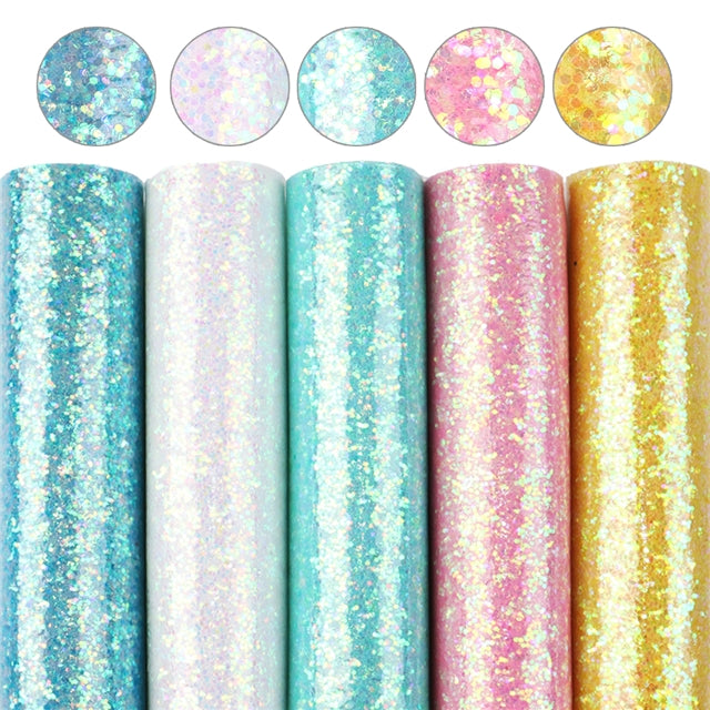 Jelly Glitter (Set of 5) (Half Sheets) Faux Leather For You