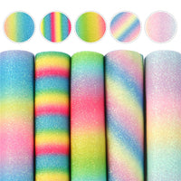 Rainbow Ultra Fine Glitter (Set of 5) (Half Sheets)
