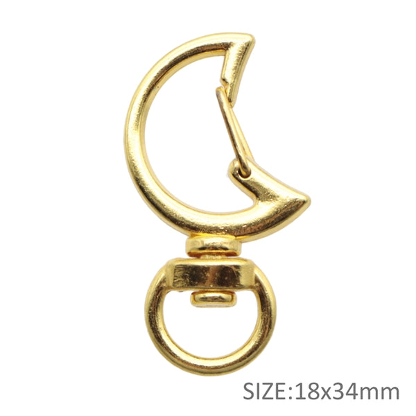 Moon Swivel Lobster Clasp Keychain – Faux Leather For You