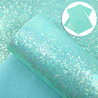 Blue Green Jelly Glitter