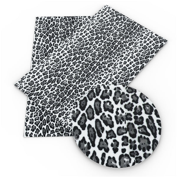 Black & White Leopard Print