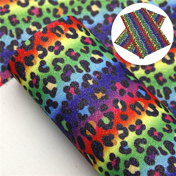 Rainbow Cheetah Glitter